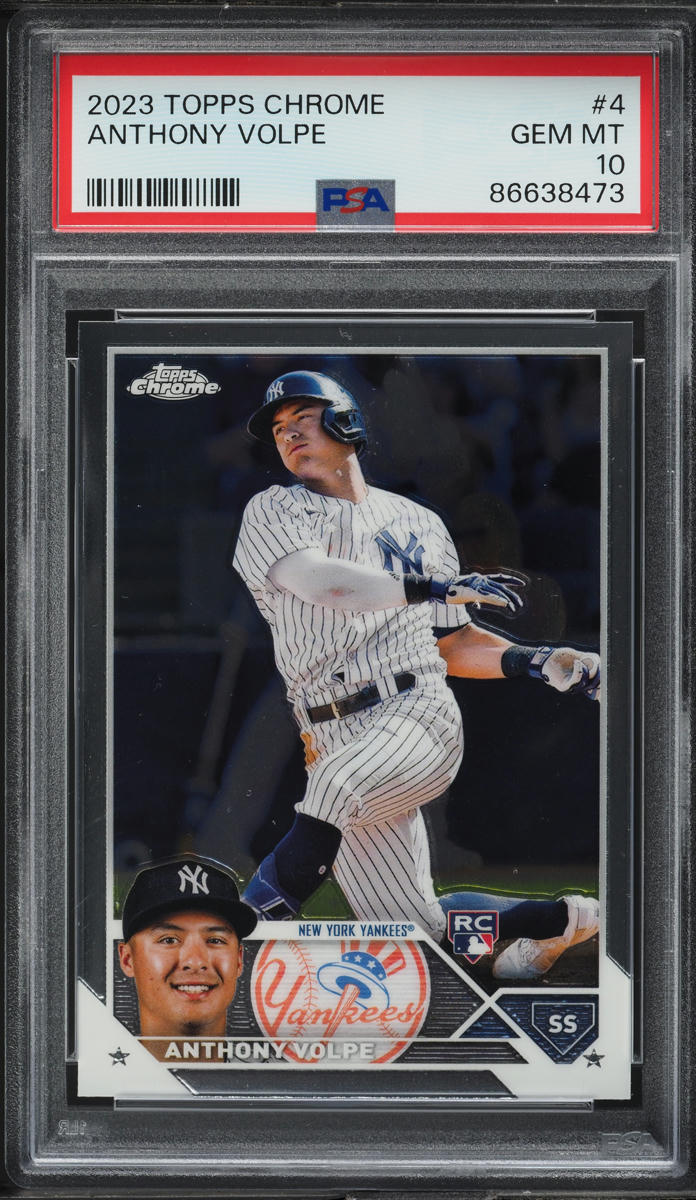 2023 Topps Chrome Anthony Volpe ROOKIE #4 PSA 10 GEM MINT