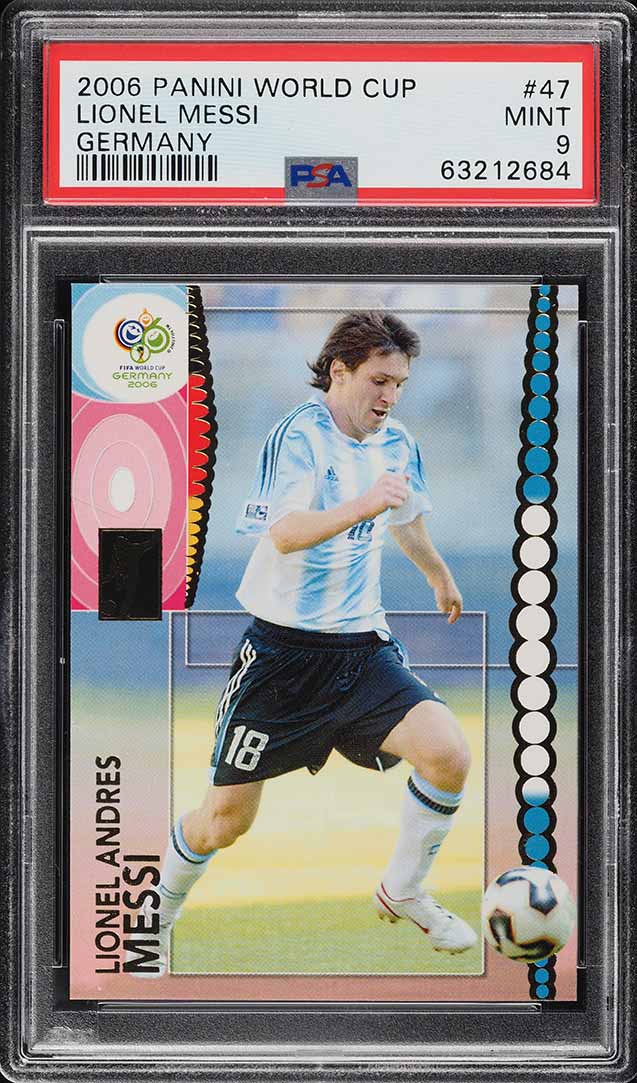 2006 Panini World Cup Germany Lionel Messi #47 PSA 9 MINT