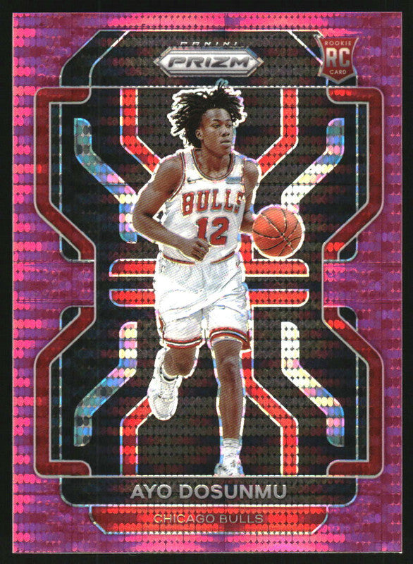 2021-22 Panini Prizm Pink Pulsar #271 Ayo Dosunmu RC /42