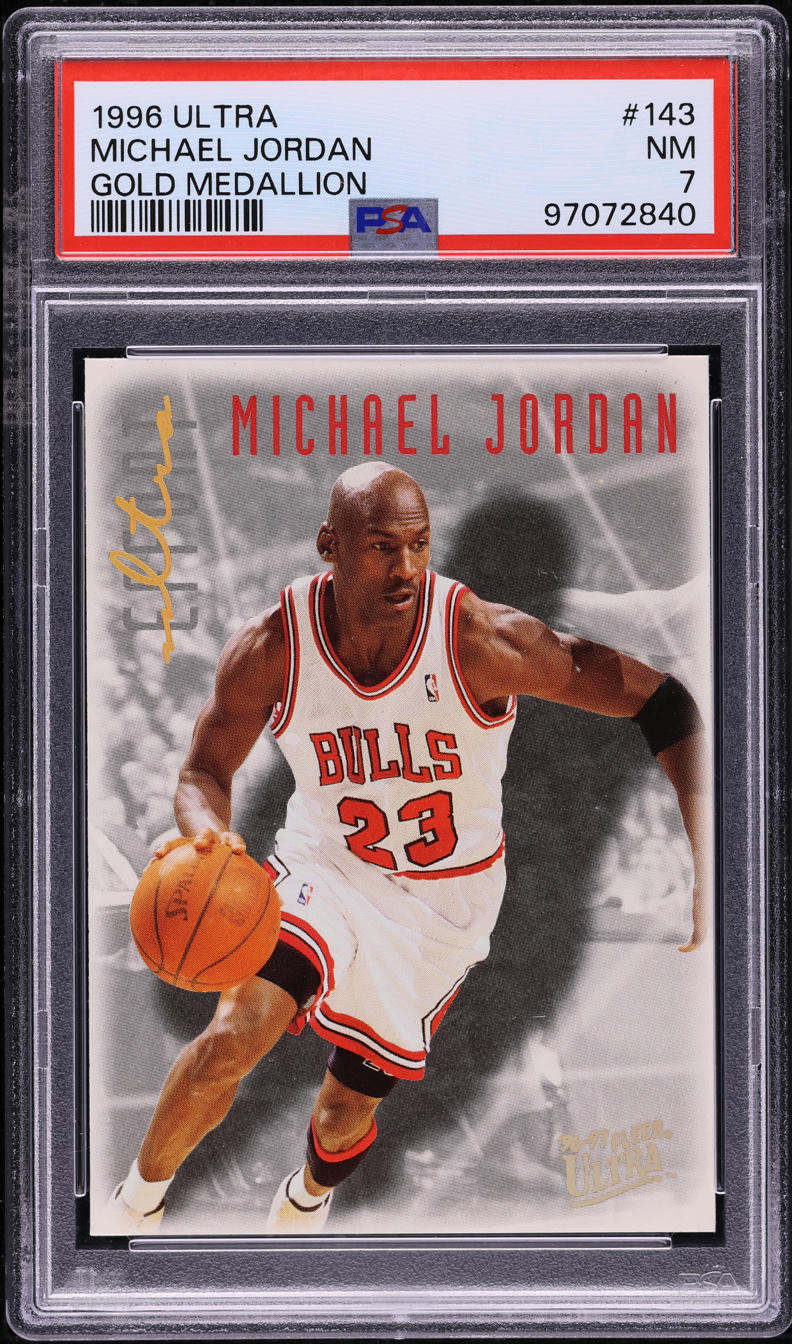 1996 Ultra Gold Medallion Michael Jordan #143 PSA 7 NRMT