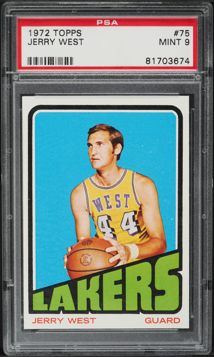 1972 Topps Basketball Jerry West #75 PSA 9 MINT
