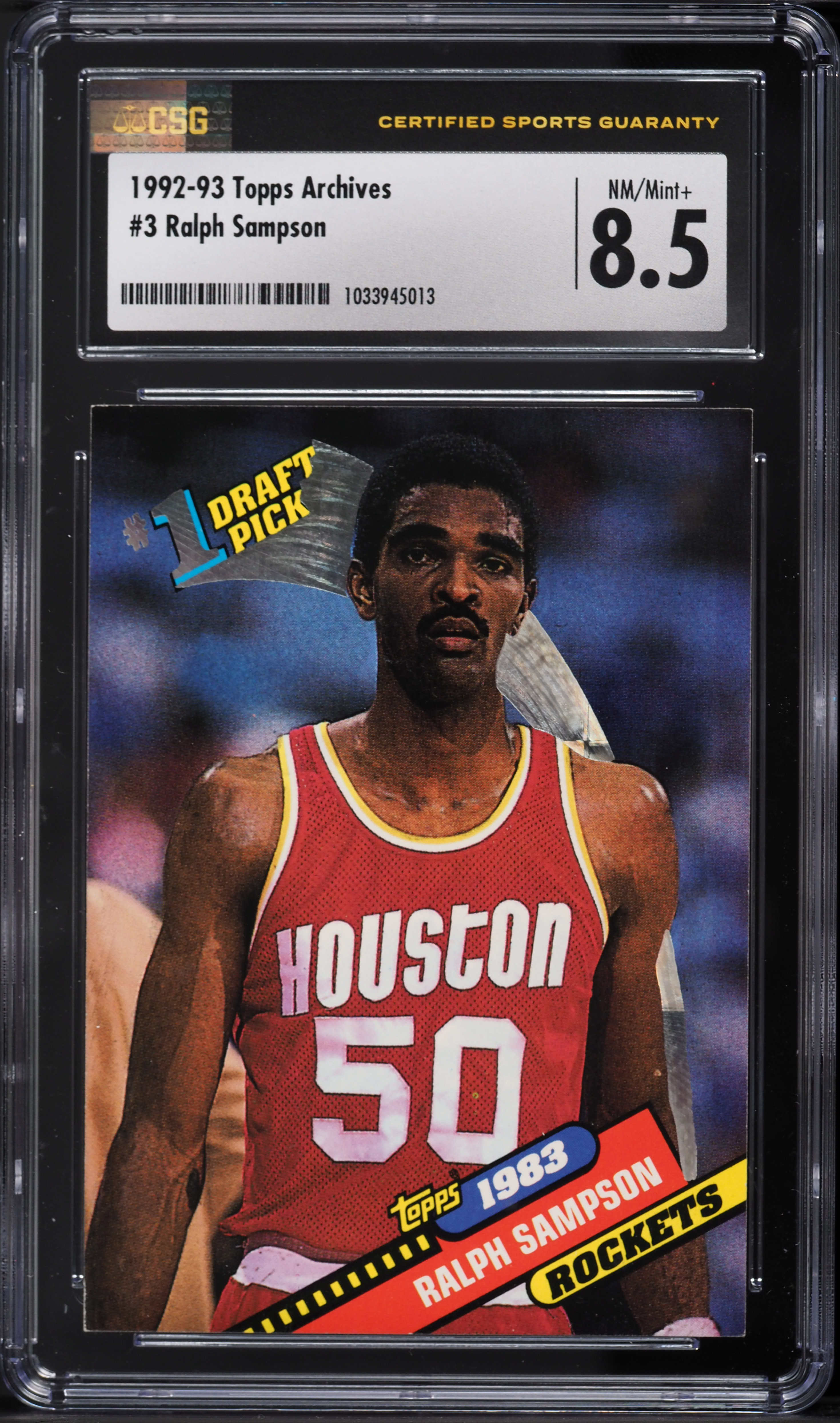 1992 Topps Archives Ralph Sampson #3 CSG 8.5 NM-MT+