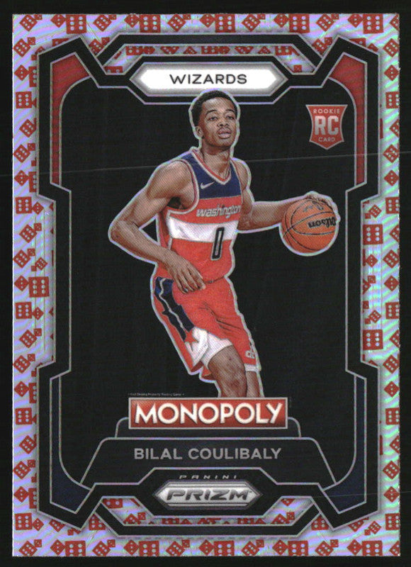 2023-24 Panini Prizm Monopoly Red Dice #90 Bilal Coulibaly RC Rookie