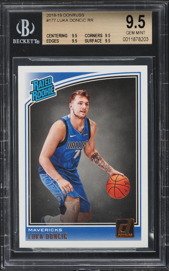 2018 Donruss Basketball Luka Doncic ROOKIE #177 BGS 9.5 GEM MINT