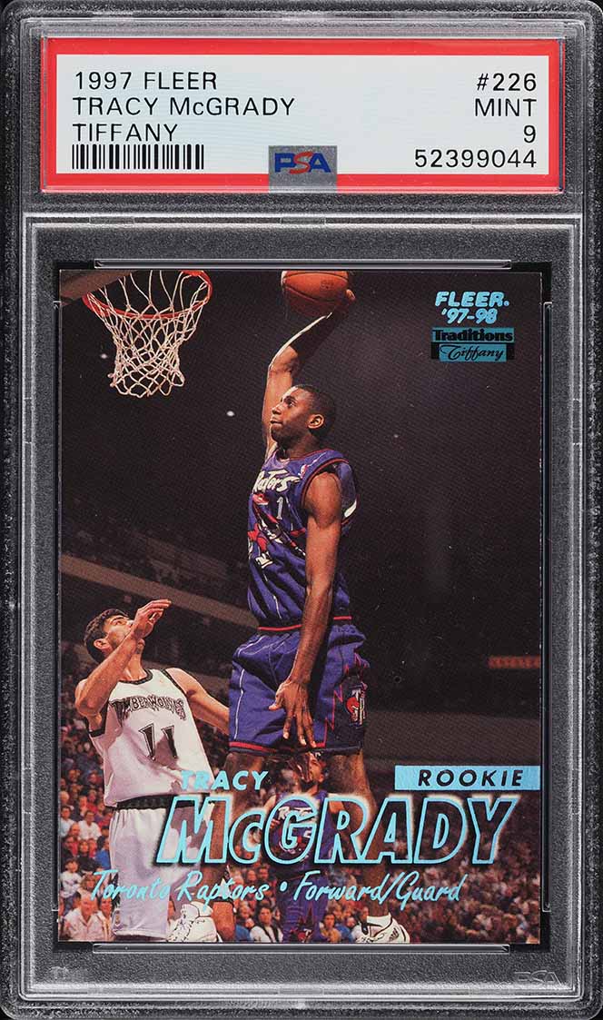 1997 Fleer Tiffany Tracy McGrady ROOKIE #226 PSA 9 MINT