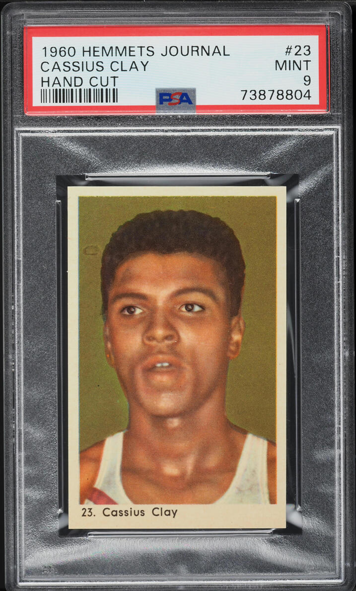 1960 Hemmets Journal Boxing Cassius Clay Muhammad Ali ROOKIE #23 PSA 9 MINT