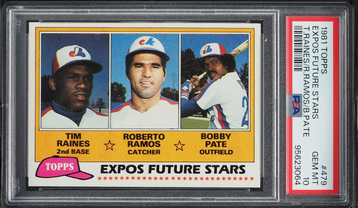 1981 Topps Tim Raines ROOKIE #479 PSA 10 GEM MINT