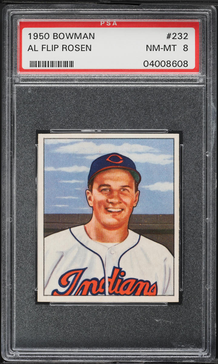 1950 Bowman AL Flip Rosen #232 PSA 8 NM-MT