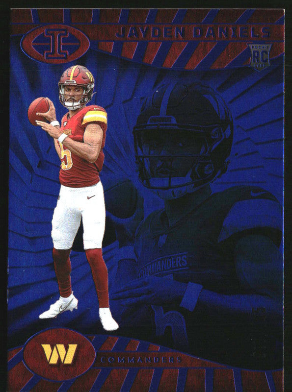 2024 Panini Illusions Blue Trophy Collection #93 Jayden Daniels RC /125