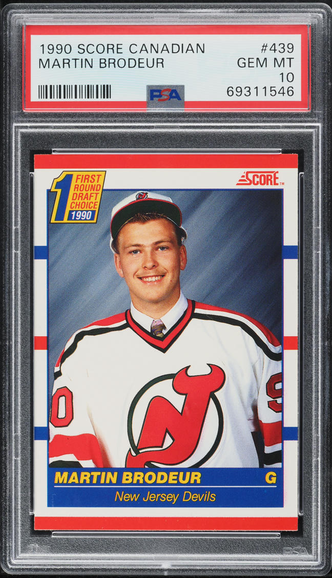 1990 Score Canadian Martin Brodeur ROOKIE #439 PSA 10 GEM MINT