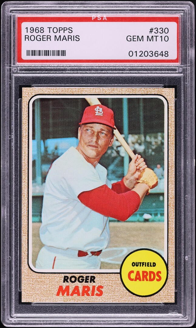 1968 Topps Roger Maris #330 PSA 10 GEM MINT