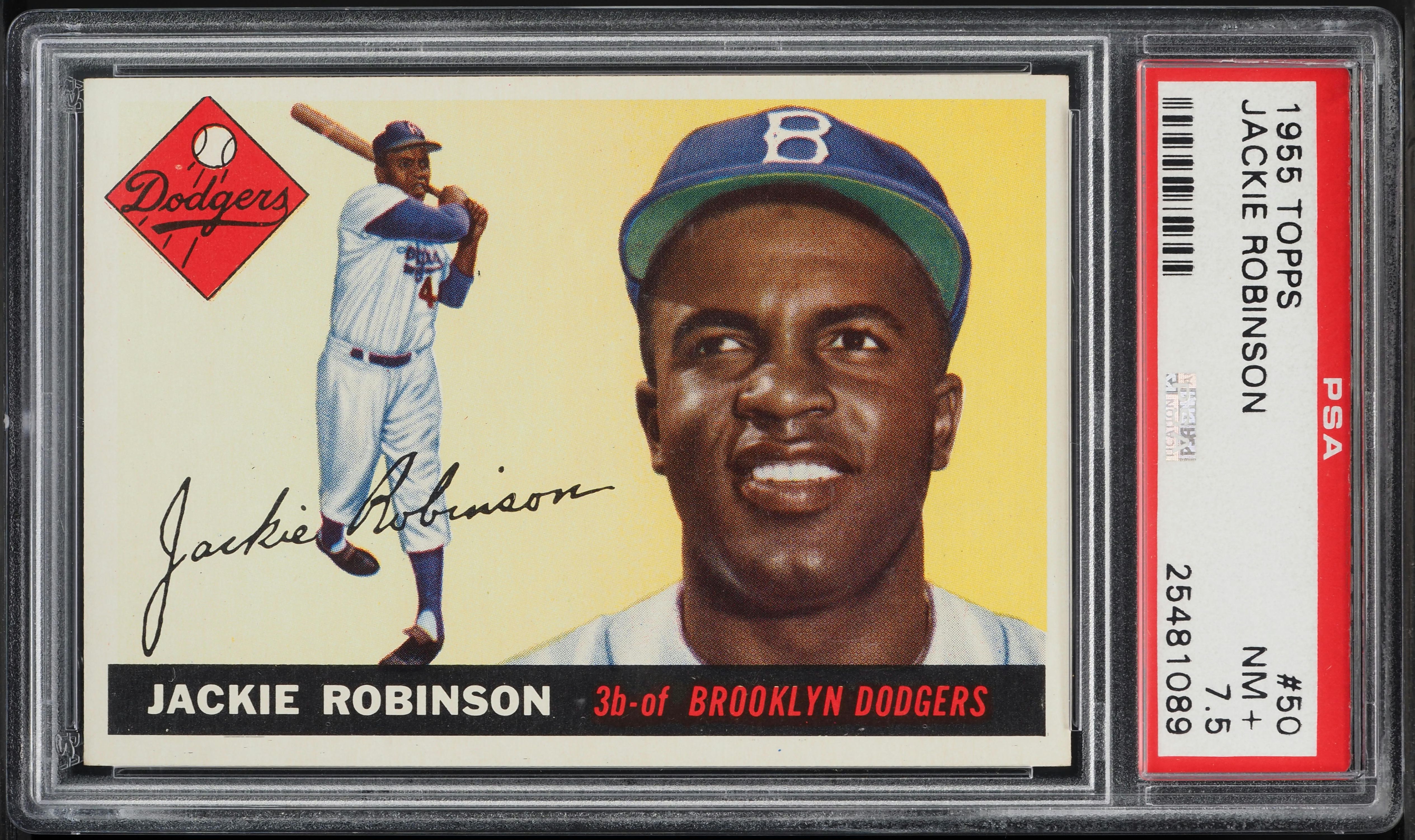 1955 Topps Jackie Robinson #50 PSA 7.5 NRMT+ (PWCC-A)