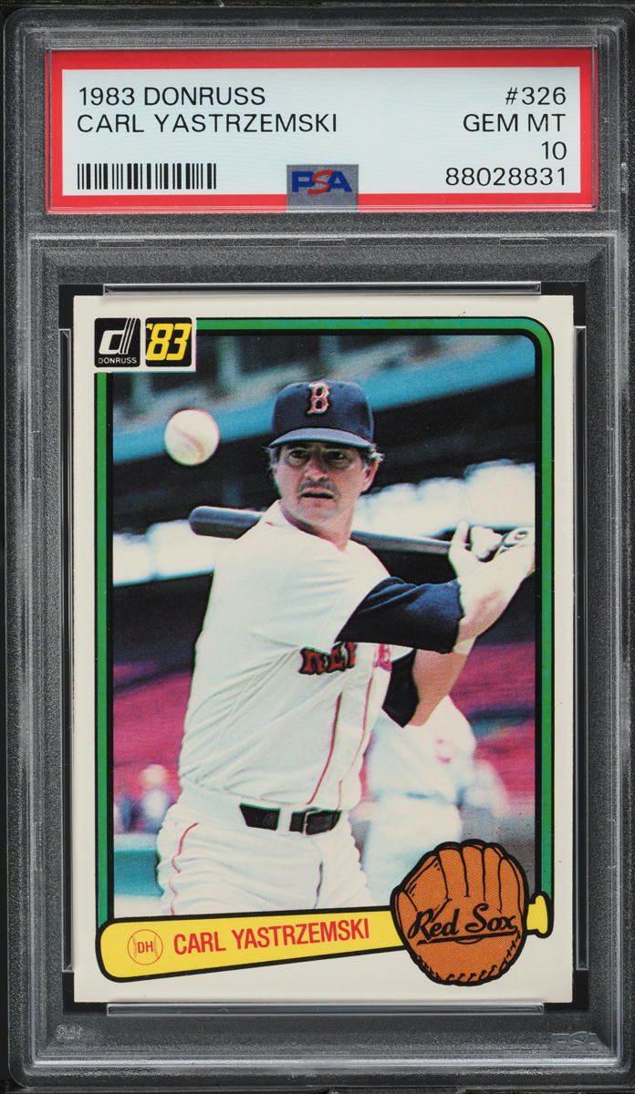1983 Donruss Carl Yastrzemski #326 PSA 10 GEM MINT
