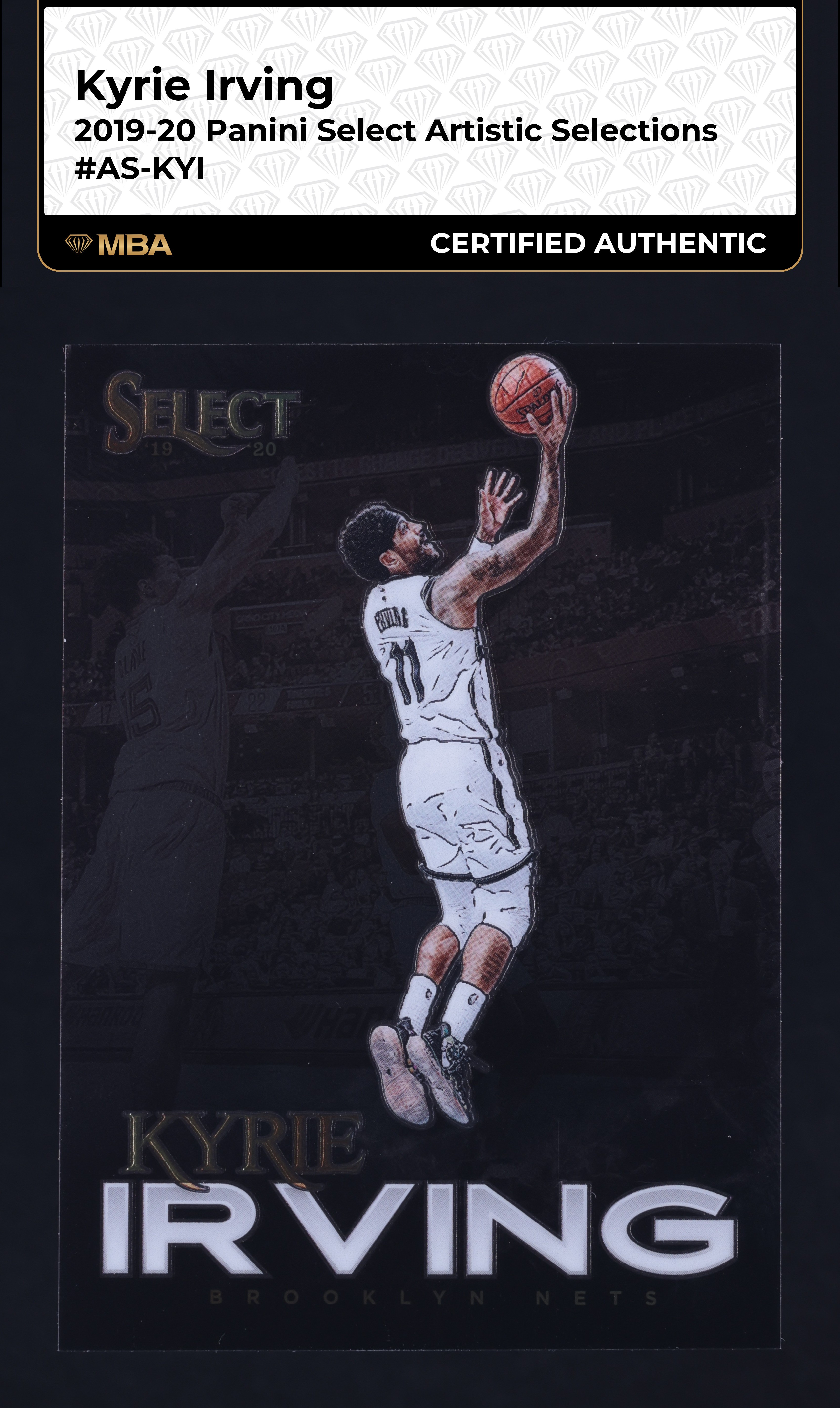 2019 Select Artistic Selections Kyrie Irving #AS-KYI MBA AUTH
