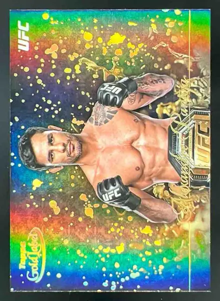2024 Topps Gold Label UFC Gold Splatter #GSP-24 Alexandre Pantoja