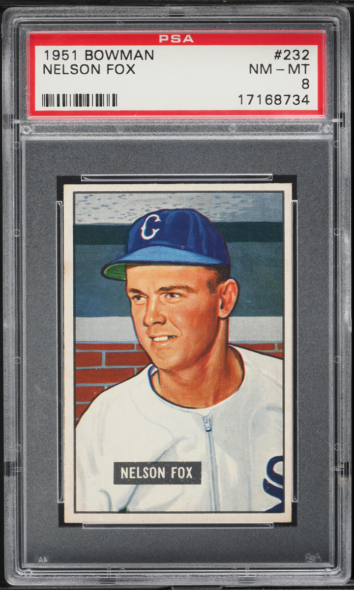 1951 Bowman Nellie Fox ROOKIE #232 PSA 8 NM-MT