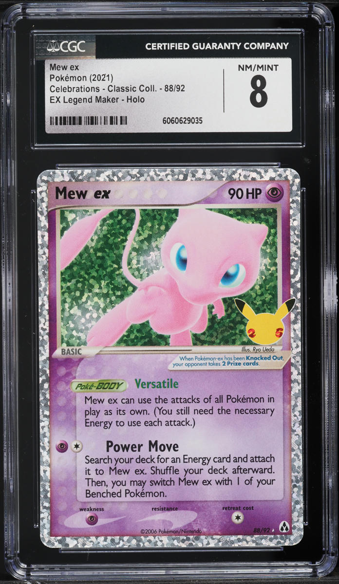 2021 Pokemon SWSH Celebrations Classic Collection Holo Mew ex #88 CGC 8 NM-MT