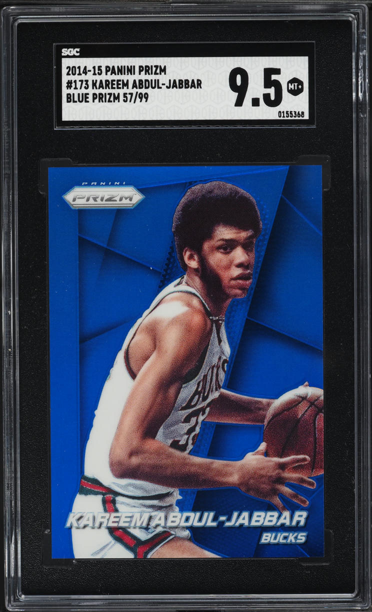 2014 Panini Prizm Blue Kareem Abdul-Jabbar /99 #173 SGC 9.5 MINT+
