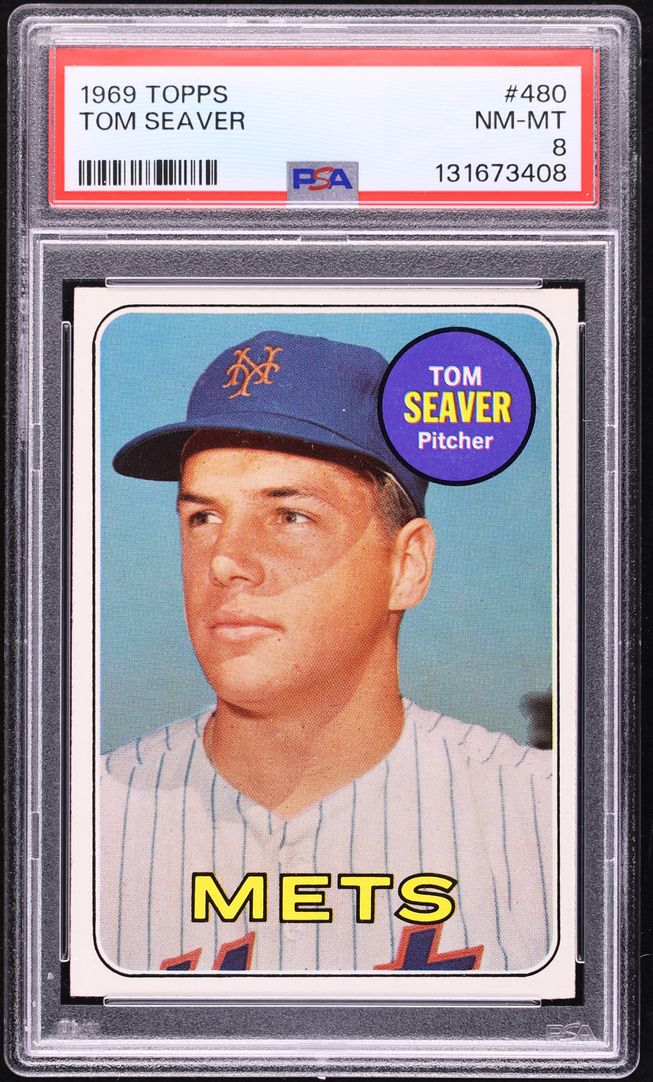 1969 Topps Tom Seaver #480 PSA 8 NM-MT