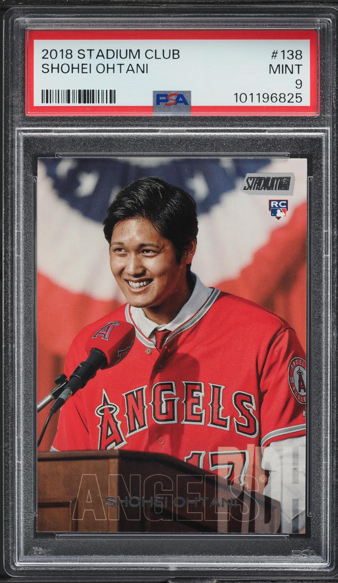 2018 Stadium Club Shohei Ohtani ROOKIE #138 PSA 9 MINT