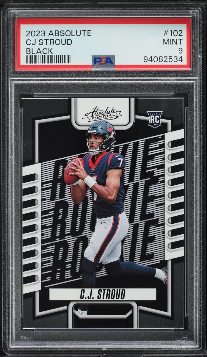 2023 Absolute Black C.J. Stroud ROOKIE #102 PSA 9 MINT