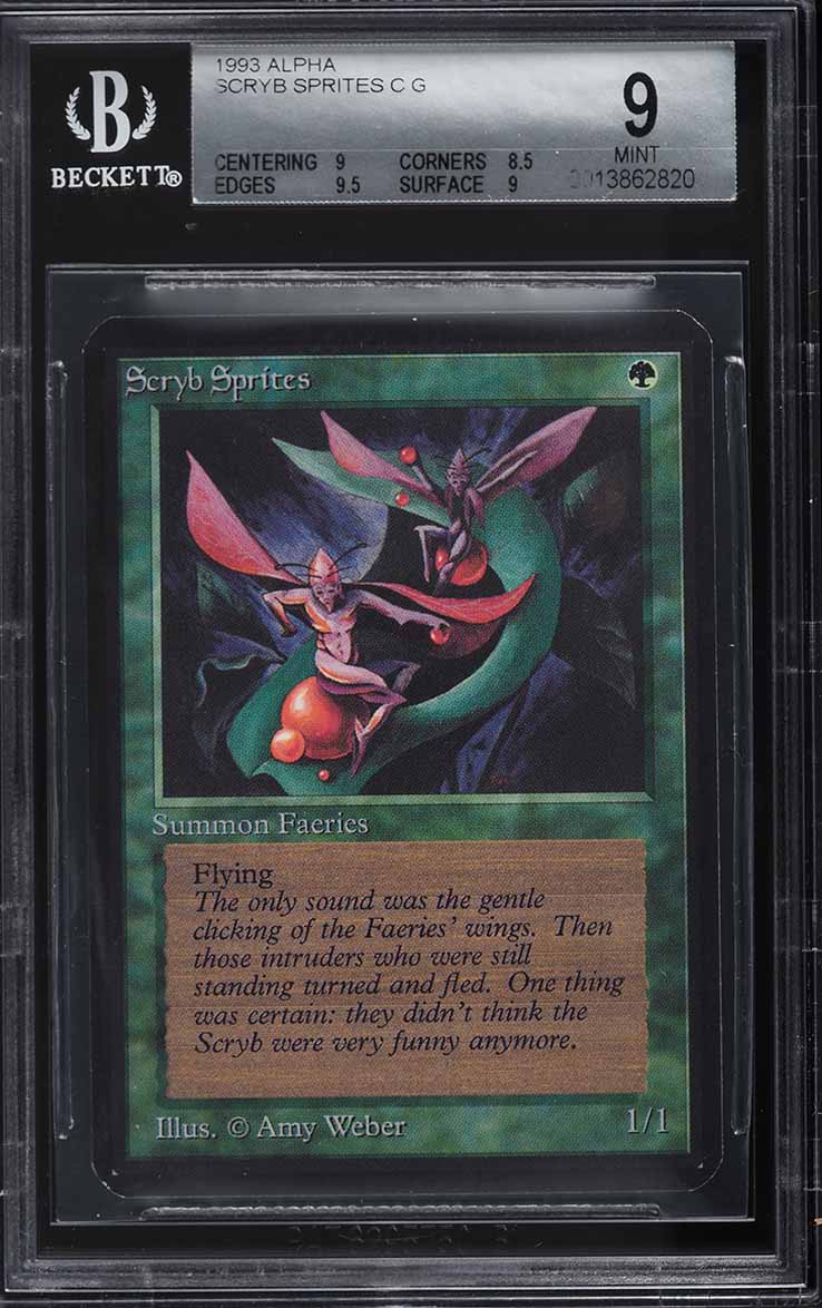 1993 Magic The Gathering MTG Alpha Scryb Sprites C G BGS 9 MINT