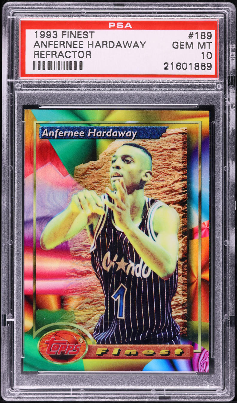 1993 Finest Refractor Anfernee Hardaway ROOKIE #189 PSA 10 GEM MINT
