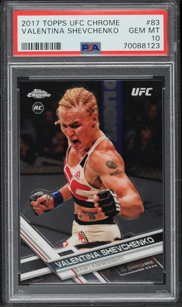 2017 Topps Chrome UFC Valentina Shevchenko ROOKIE #83 PSA 10 GEM MINT