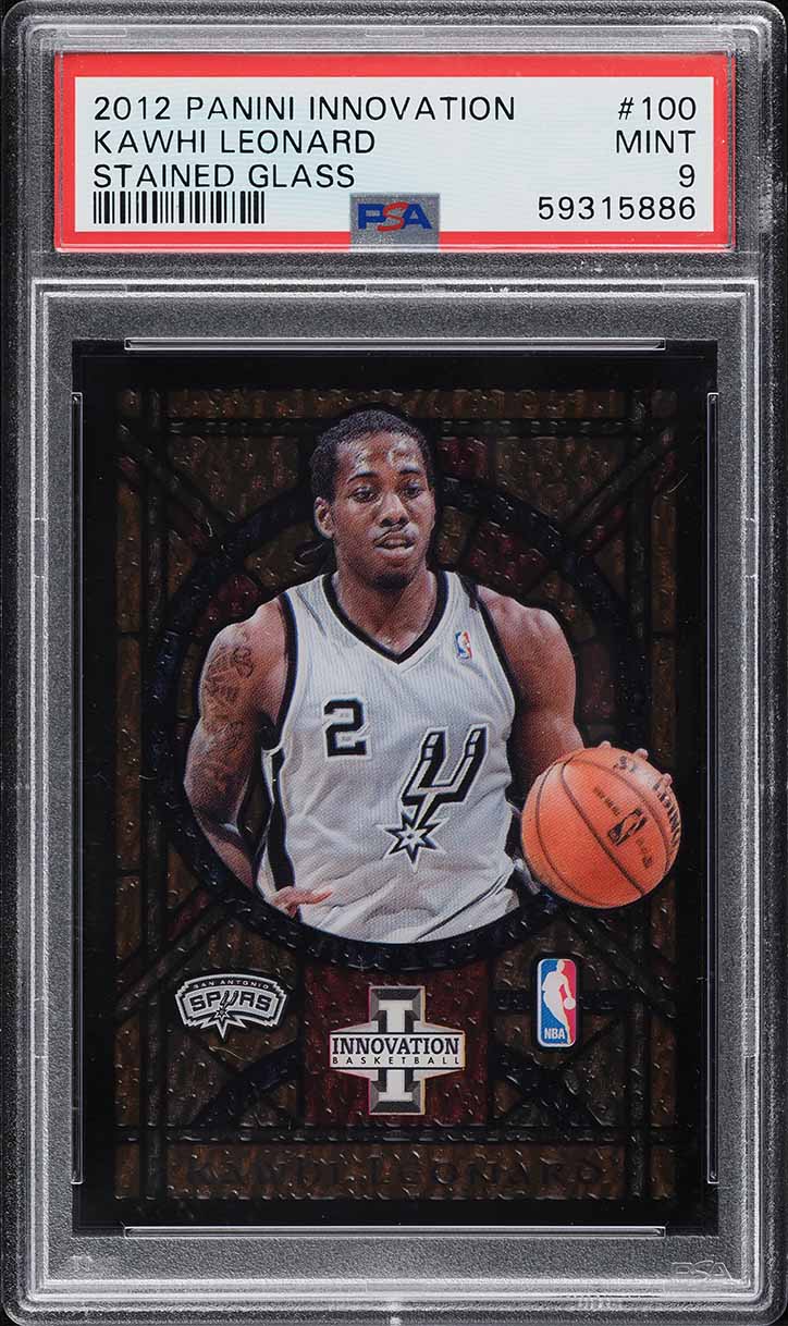 2012 Panini Innovation Stained Glass Kawhi Leonard ROOKIE #100 PSA 9 MINT