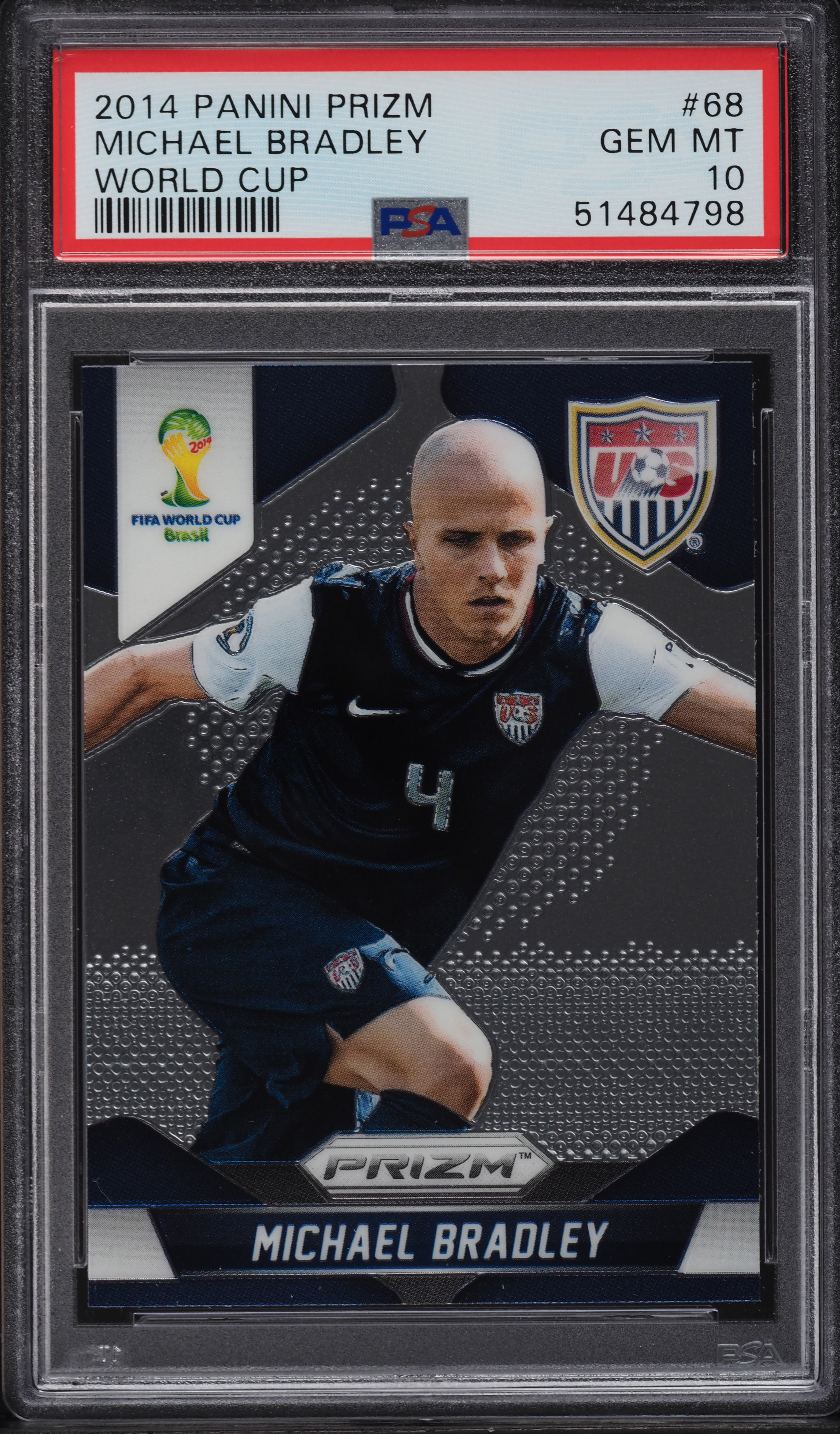 2014 Panini Prizm World Cup Michael Bradley #68 PSA 10 GEM MINT