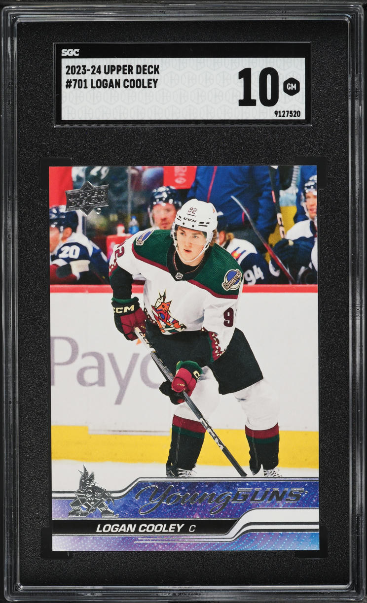 2023 Upper Deck Young Guns Logan Cooley ROOKIE #701 SGC 10 GEM MINT