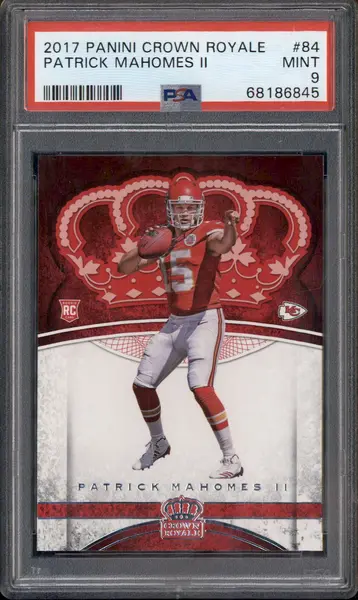 2017 Panini Crown Royale #84 Patrick Mahomes II RC PSA 9