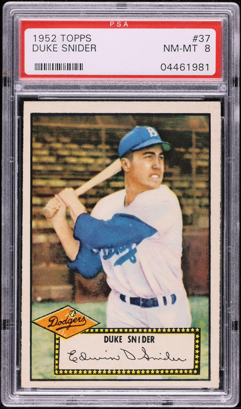 1952 Topps Duke Snider #37 PSA 8 NM-MT