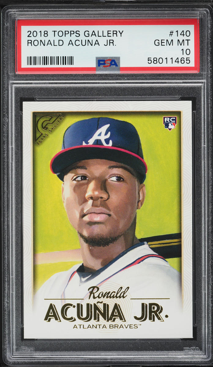 2018 Topps Gallery Ronald Acuna Jr. ROOKIE #140 PSA 10 GEM MINT