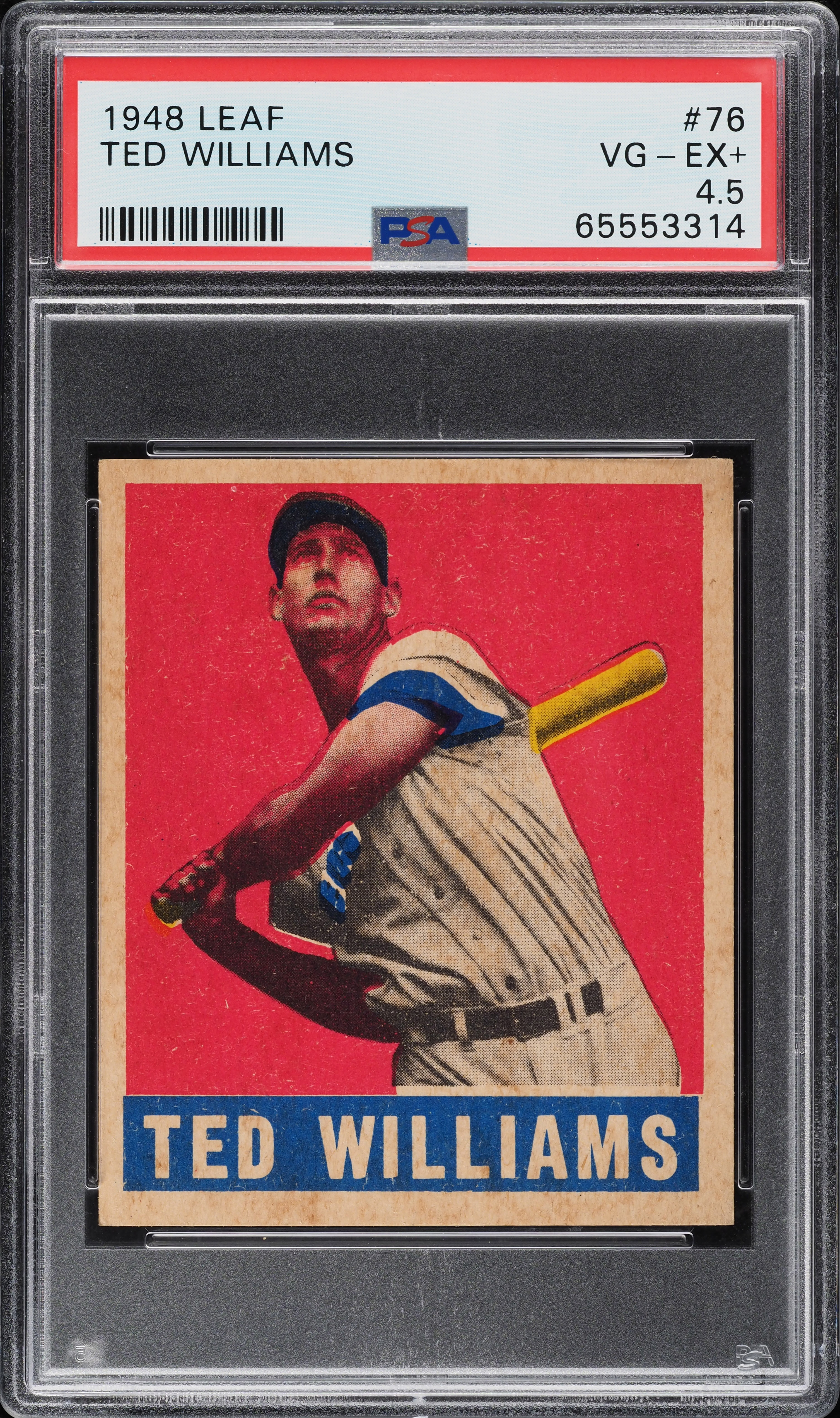 1948 Leaf Ted Williams #76 PSA 4.5 VGEX+