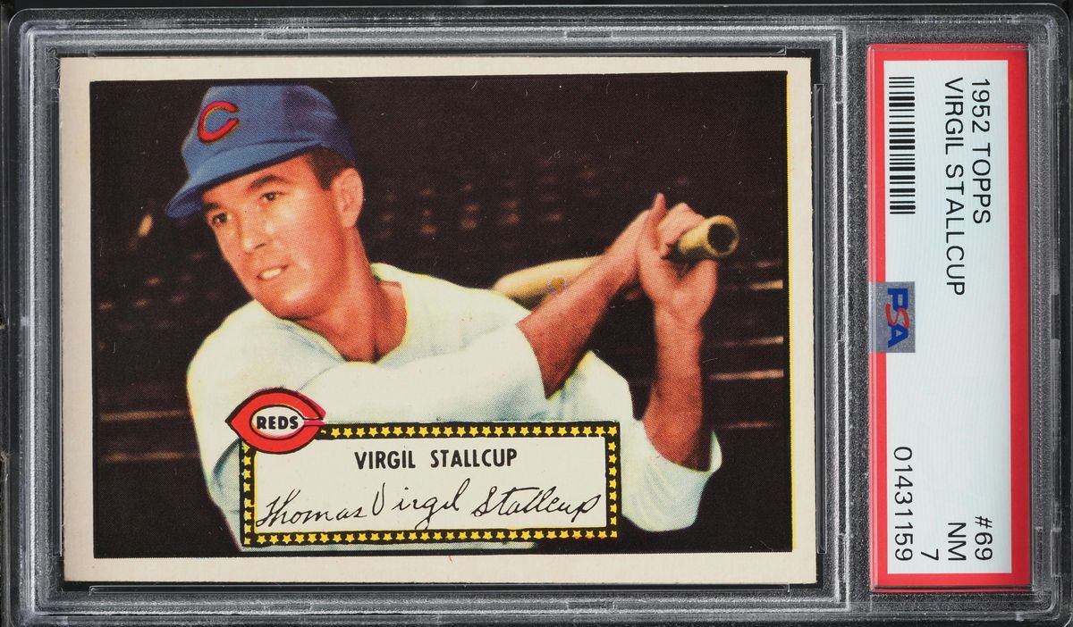 1952 Topps Virgil Stallcup #69 PSA 7 NRMT