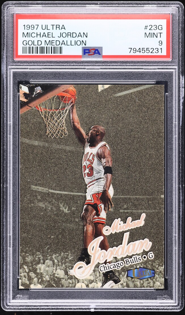 1997 Ultra Gold Medallion Michael Jordan #23G PSA 9 MINT