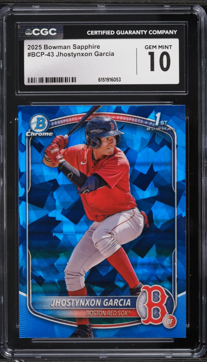 Jhostynxon Garcia #BCP-43 2025 Bowman Sapphire Edition Baseball