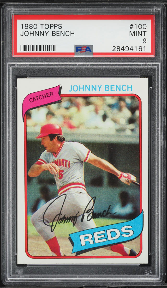1980 Topps Johnny Bench #100 PSA 9 MINT
