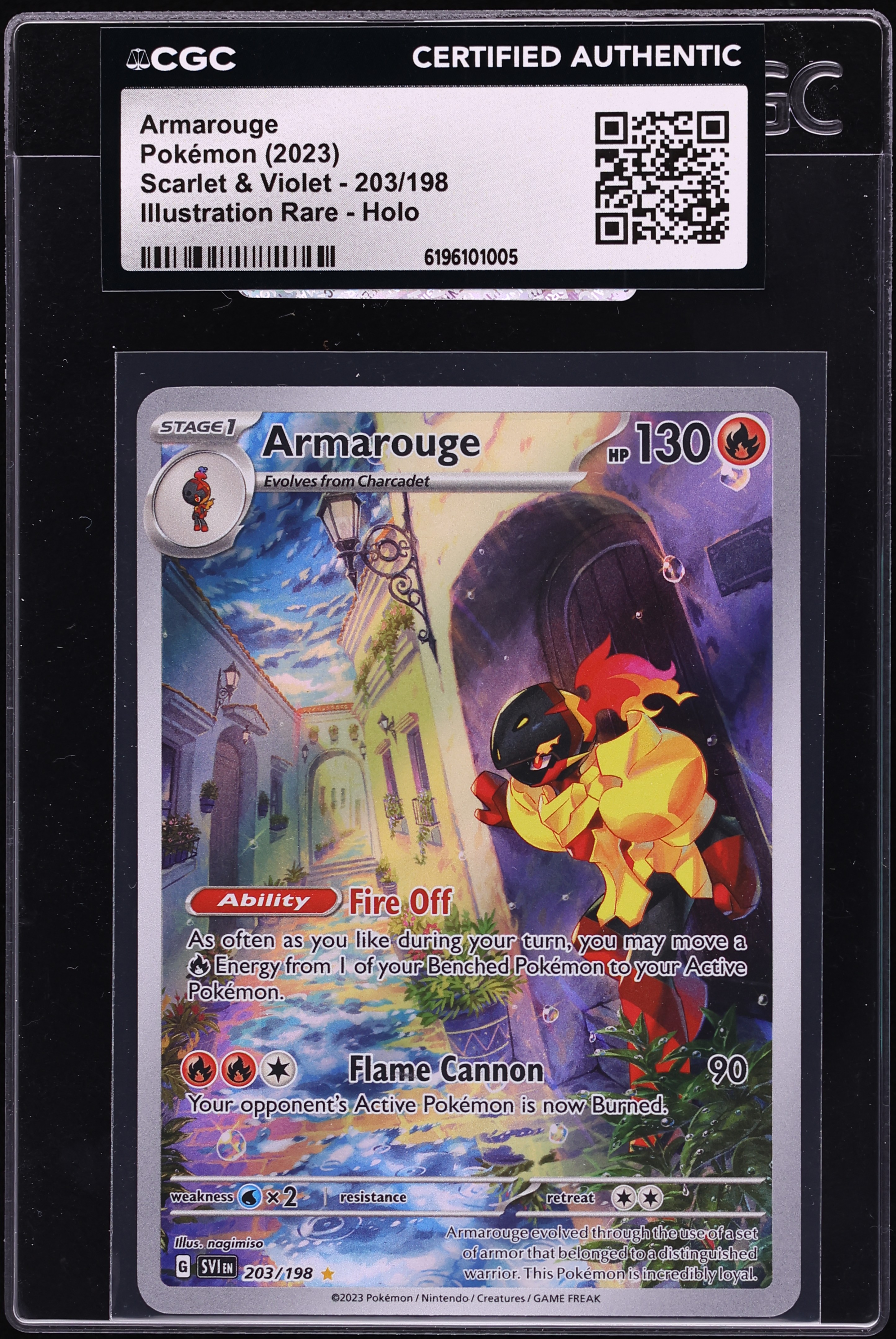 2023 Pokemon Scarlet & Violet IR Armarouge #203 CGC AUTH