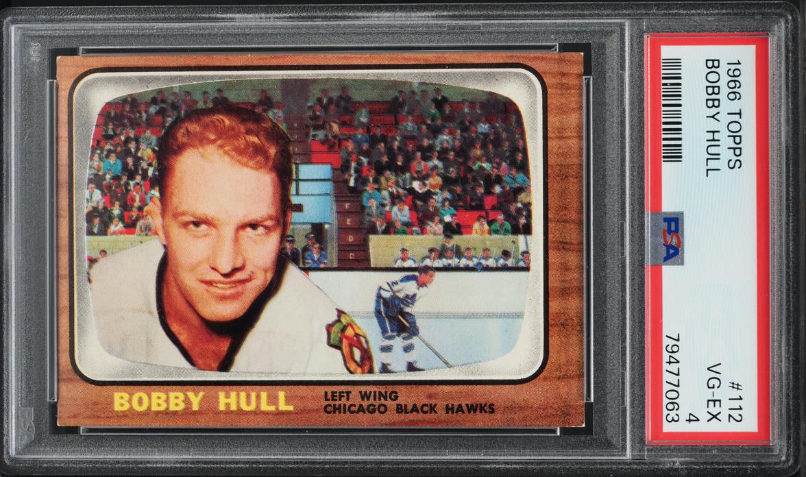 1966 Topps Hockey Bobby Hull #112 PSA 4 VGEX