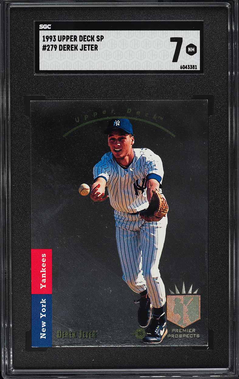 1993 SP Foil Derek Jeter ROOKIE #279 SGC 7 NRMT