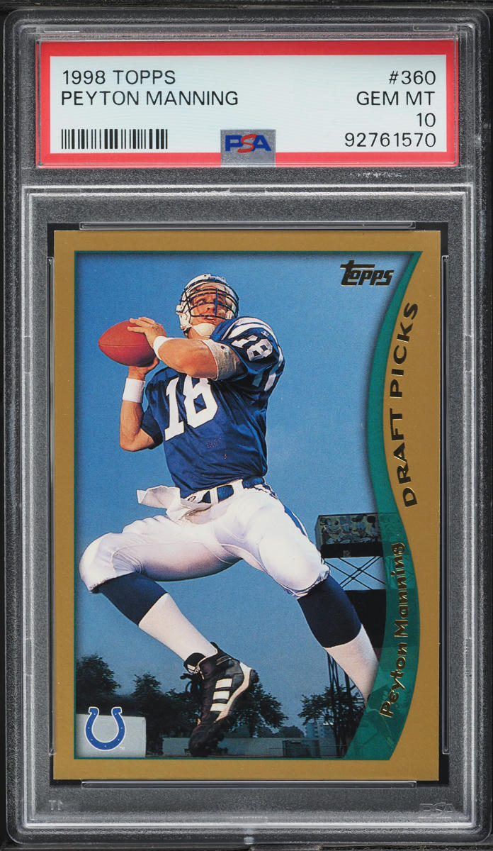 1998 Topps Football Peyton Manning ROOKIE #360 PSA 10 GEM MINT