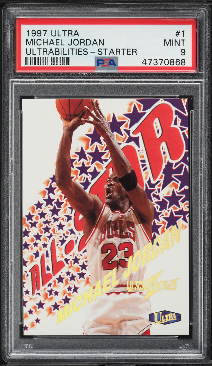1997 Ultra Ultrabilities Starter Michael Jordan #1 PSA 9 MINT