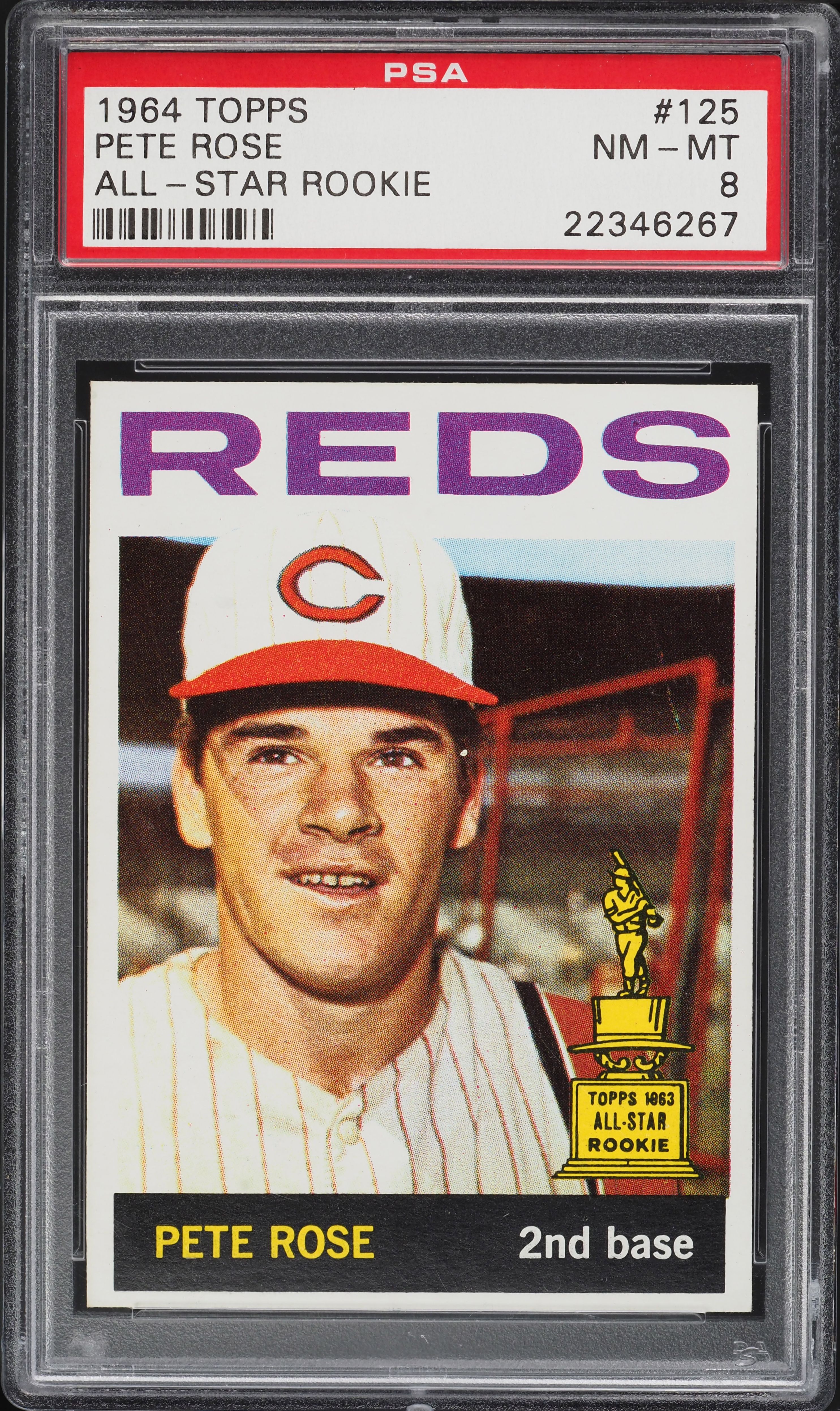 1964 Topps Pete Rose #125 PSA 8 NM-MT