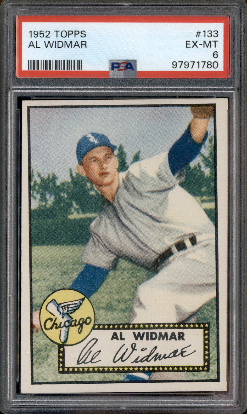 1952 Topps #133 Al Widmar PSA 6