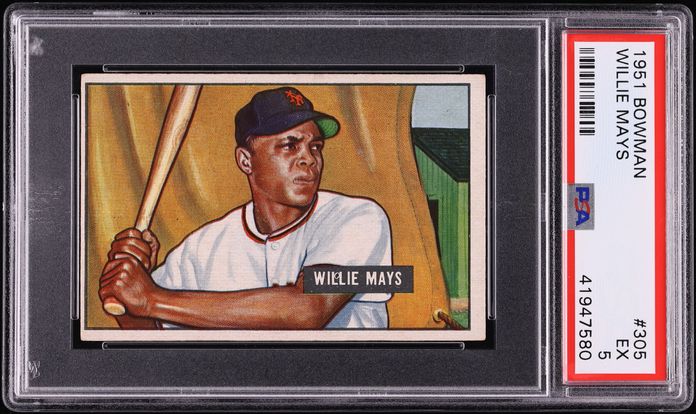 1951 Bowman Willie Mays ROOKIE #305 PSA 5 EX