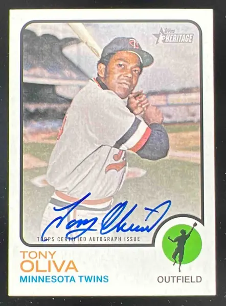 2022 Topps Heritage Real One Autographs #ROA-TO Tony Oliva Autograph Auto