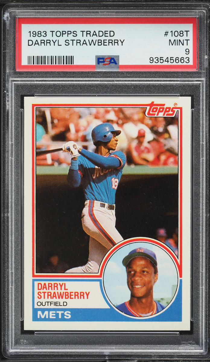 1983 Topps Traded Darryl Strawberry ROOKIE #108T PSA 9 MINT