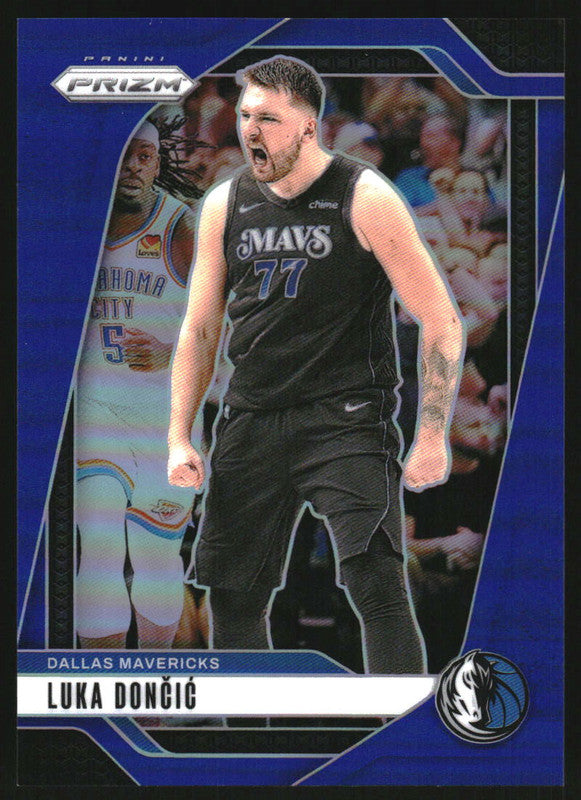 2024-25 Panini Prizm Blue Prizm #89 Luka Doncic /199